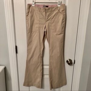 Tommy Hilfiger Flare Leg Khaki Pants